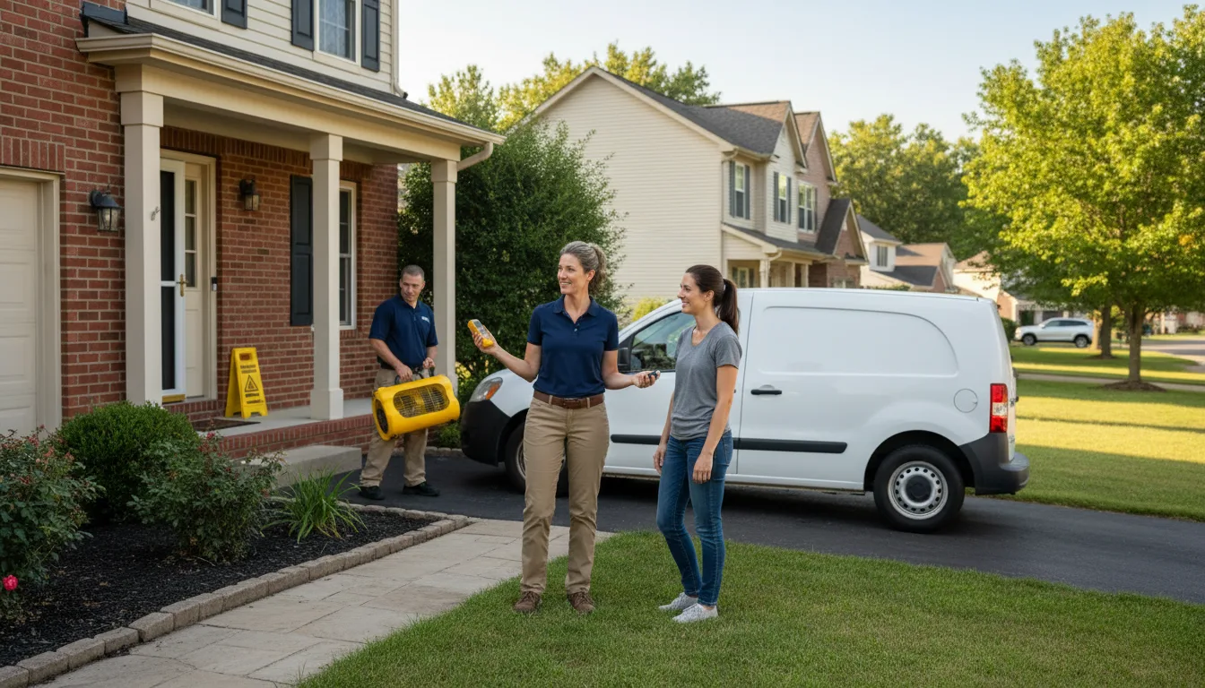 Water restoration image for Water Damage & Restoration Services in Ashville, OH